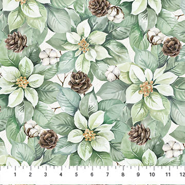 White Linen Christmas (Off white Multi)