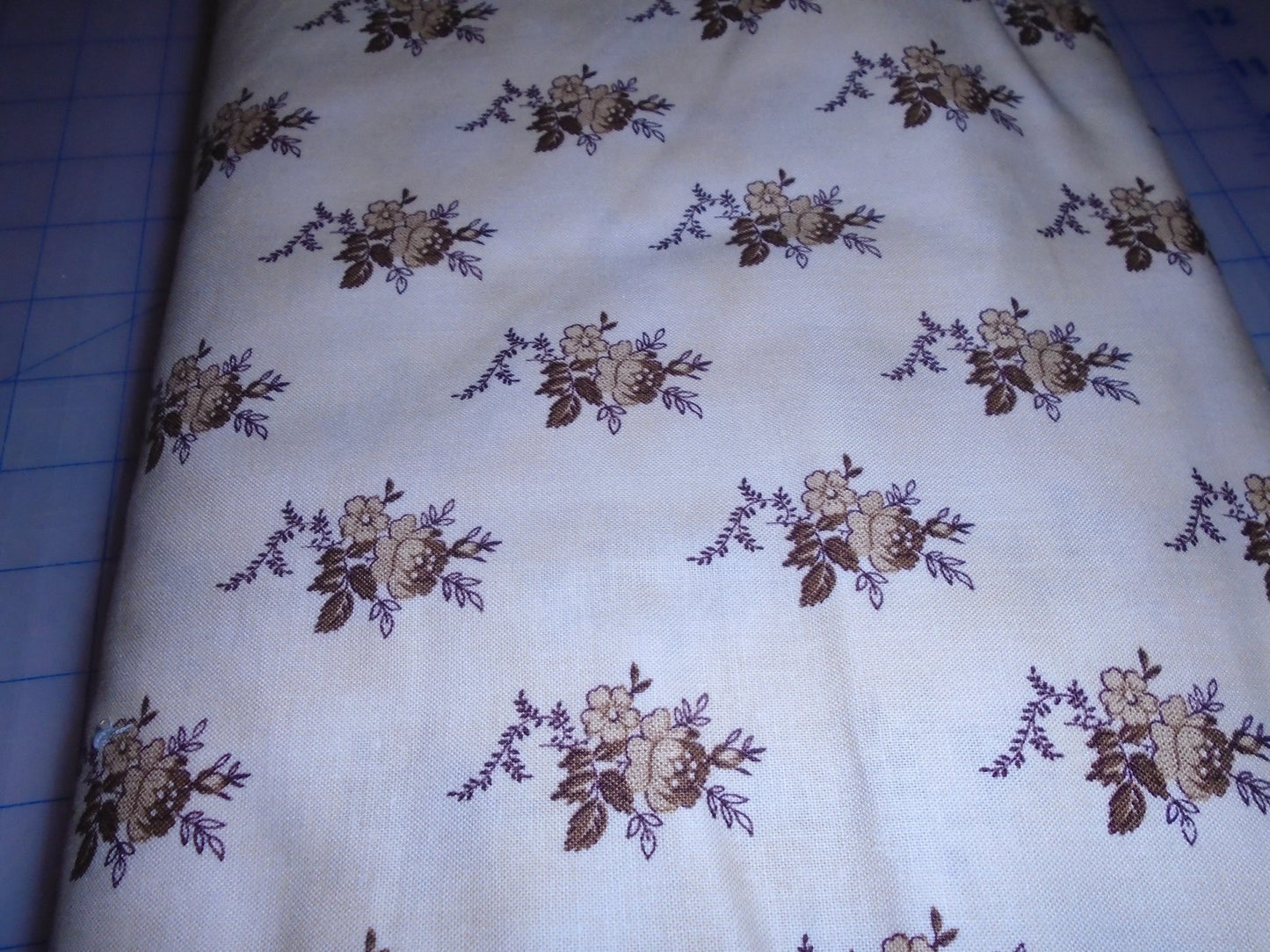 Cream/ brown/tan /floral