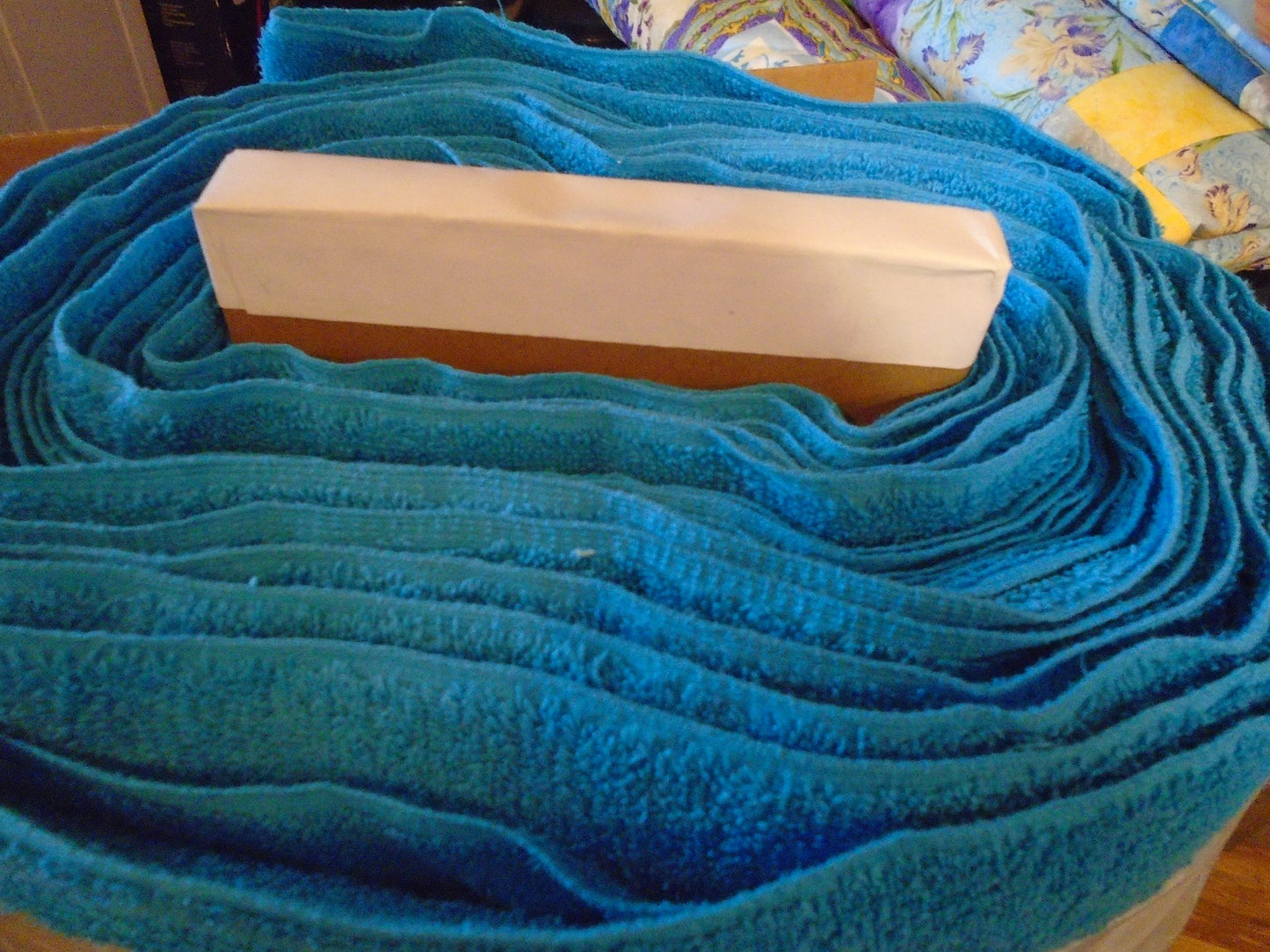 Terry cloth/Teal blue