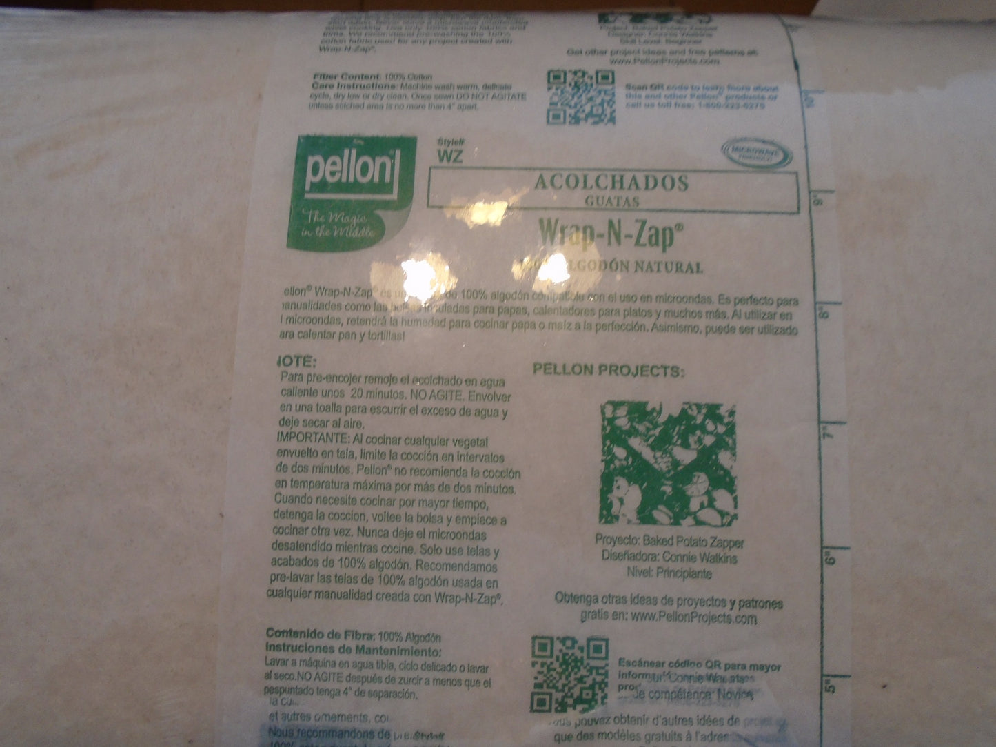 Pellon Natures Touch Wrap-N-Zap