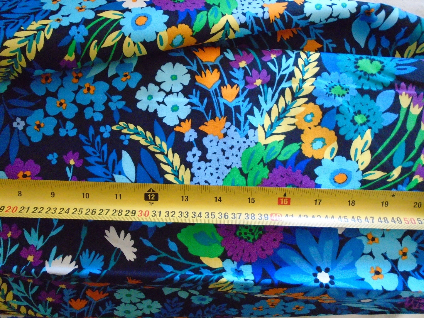 Mixed floral on black