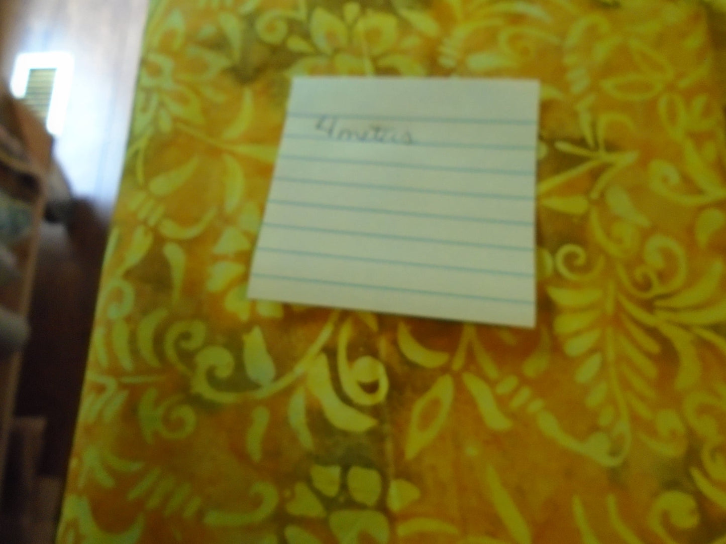 Batiks/ yellow brown