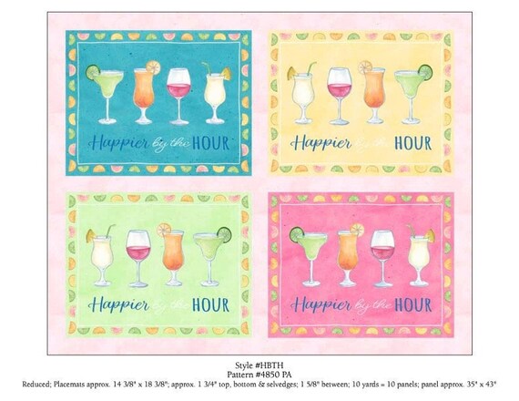Happier by The Hour placemat panel