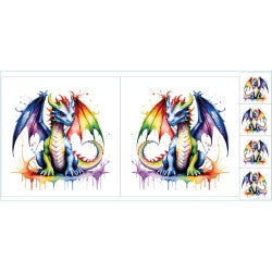 Water Colour Rainbow dragon