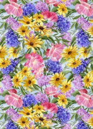 FAITH SPRING FLORAL , BLUE