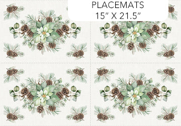 White Linen Christmas (placemat panel)