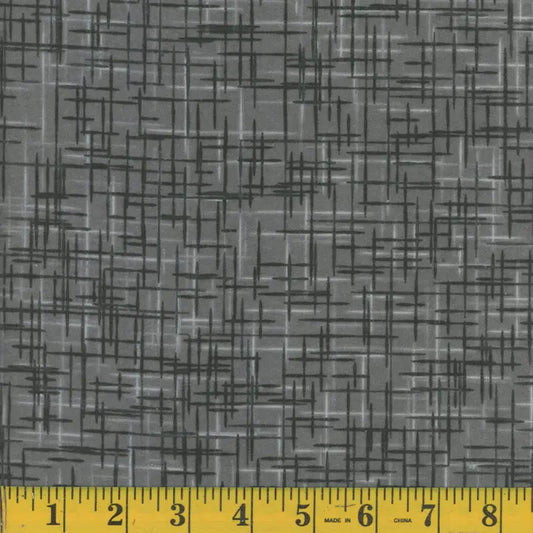 Flannel Linen Look - Poppy Seed  ( dark grey )