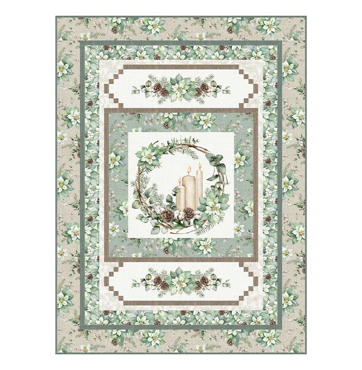 White Linen Christmas Pattern