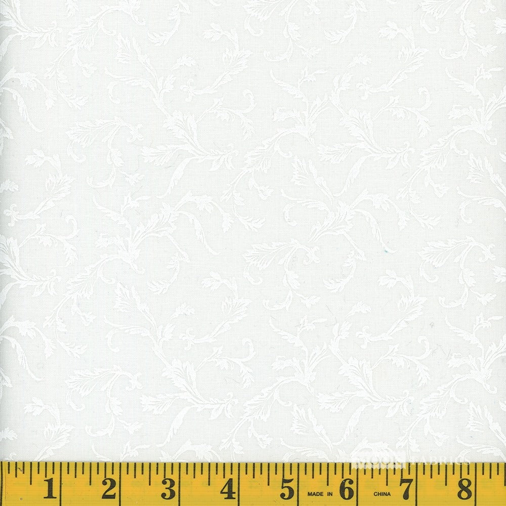 White on white leaves