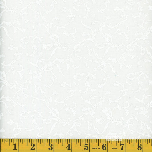 White on white leaves