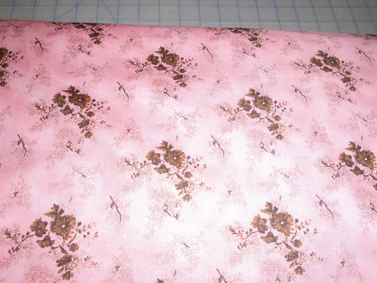 Pink/brown floral