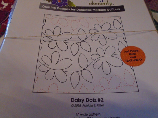 tear away design - daisy dot #2