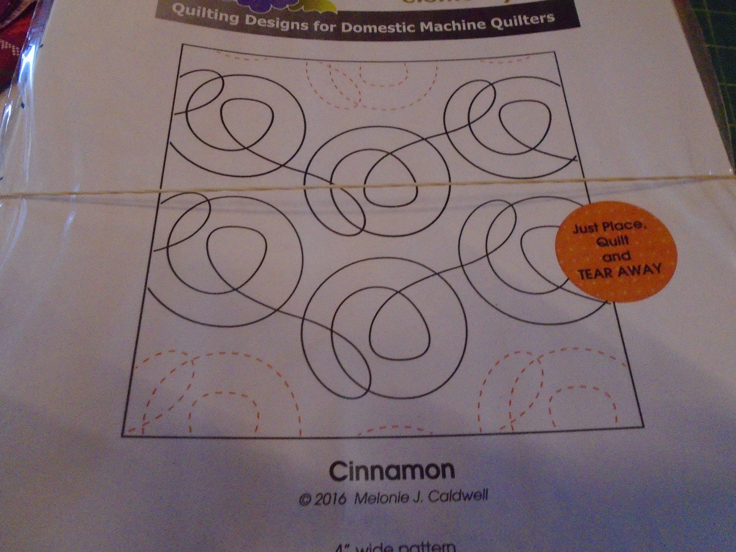 Tear away design - cinnamon