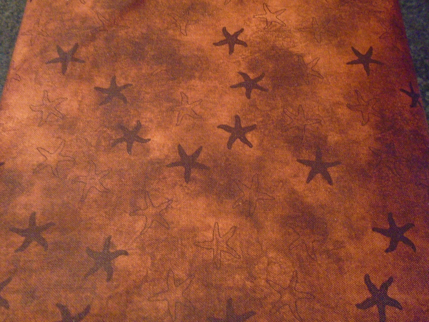 Batiks /brown/ stars