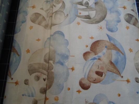 Sweet Dreams - Tossed critters , blue