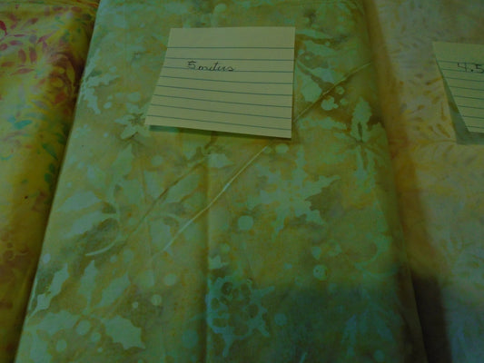 Batiks /yellow meduim