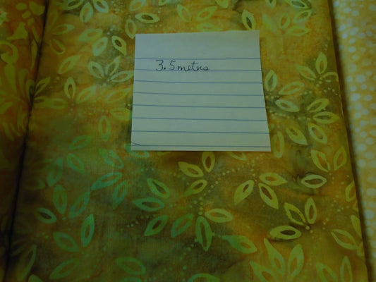 Batiks/ yellow leaves