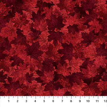 tonal red Maple leaves