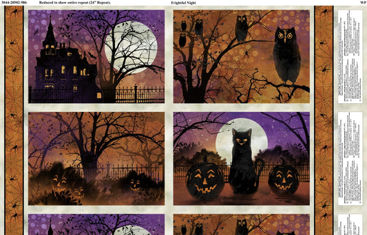 Frightful night placemats panels