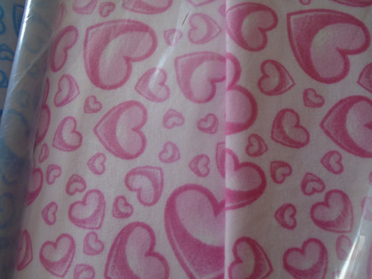 Gradient Hearts  pink - flannel
