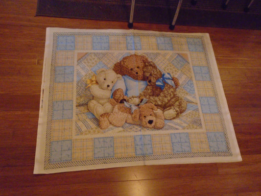 bear panel -blue