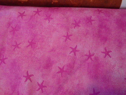 Batik pink stars