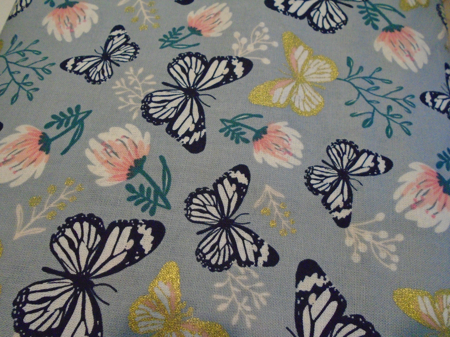 butterfly's on pale blue