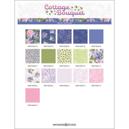 Cottage Bouquet FAT quarter bundle