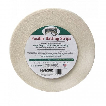 Fusible batting stripes