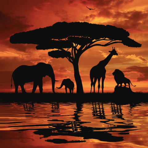 African Safari panel