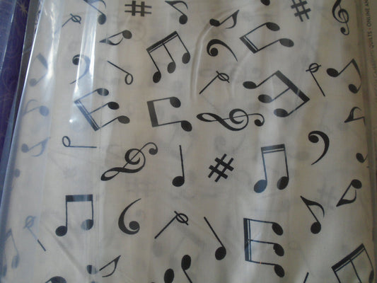 White/Black music notes