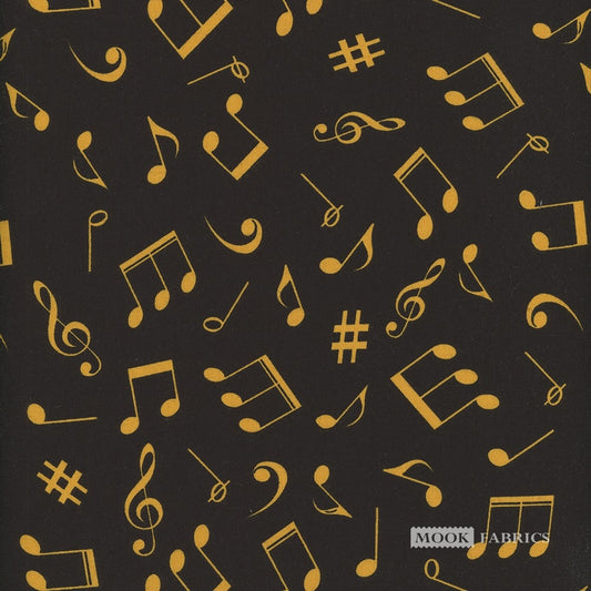 Black/Gold Music notes