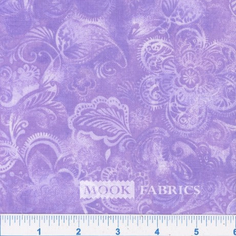 Batik wide back purple